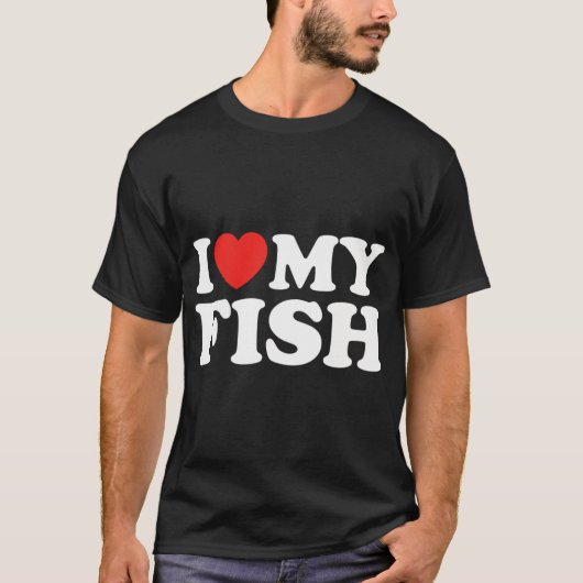 Ik hou van mijn vis t-shirt (Voorkant)