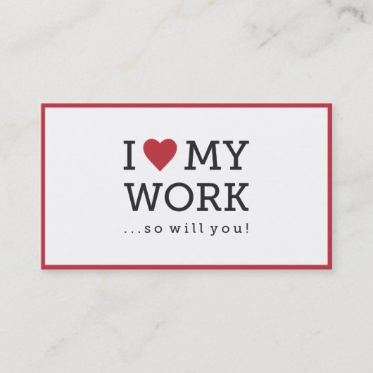 Ik hou van mijn Visitekaartje (Voorkant)