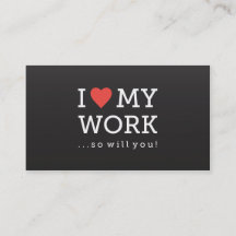 Ik hou van mijn Visitekaartje zwart