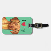 Ik hou van mijn Vizsla Bagagelabel (Voorkant horizontaal)