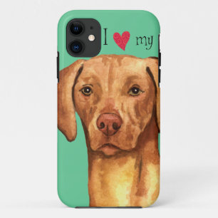 Ik hou van mijn Vizsla iPhone 11 Hoesje