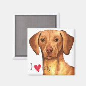 Ik hou van mijn Vizsla Magneet (Voorkant / Achterkant)