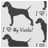 Ik hou van mijn Vizsla! Stof (Close Up)