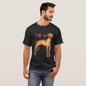 Ik hou van mijn Vizsla T-shirt (Voorkant volledig)