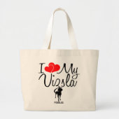 Ik hou van mijn Vizsla tas (Voorkant)