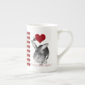 Ik hou van mijn Vlaams Giant Bunny Porselein Kop (Rechts)