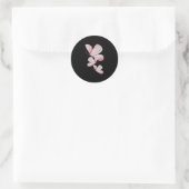 Ik hou van mijn vlindercadeautjes ronde sticker (Tas)