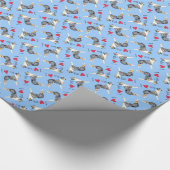 Ik hou van mijn Vloeiende Collie Cadeaupapier (Hoek)