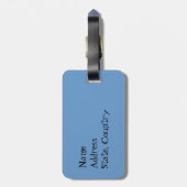 Ik hou van mijn Vloeiende Fox Terrier Bagagelabel (Achterkant verticaal)