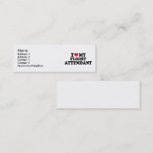 Ik hou van mijn vluchtbegeleider mini visitekaartje (Voorkant / Achterkant)