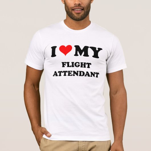 Ik hou van mijn vluchtbegeleider t-shirt (Voorkant)