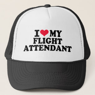 Ik hou van mijn vluchtbegeleider trucker pet