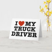 Ik hou van mijn vrachtwagen kaart (Gele Bloem)