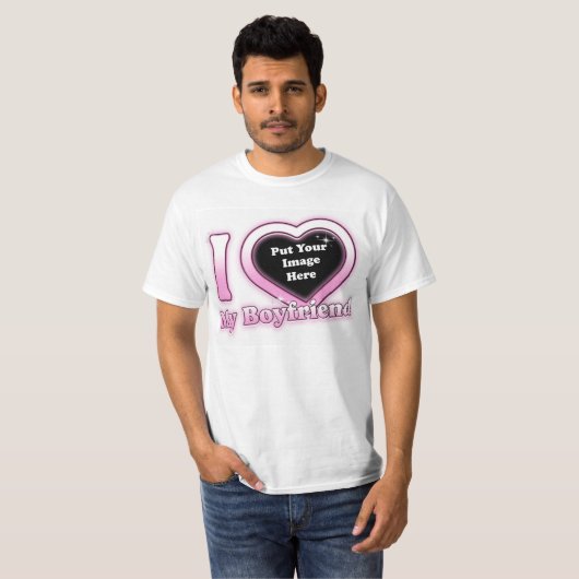 Ik hou van mijn vriend 2023 Custom Valentijn T-Shi T-shirt (Voorkant volledig)