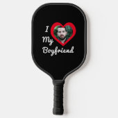 Ik hou van mijn vriend Bae Aangepaste foto Pickleball Paddle (Achterkant)