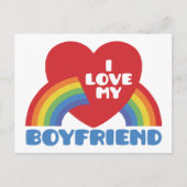 Ik hou van mijn vriend briefkaart (Voorkant)