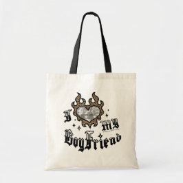 Ik hou van mijn vriend - Cheetah - DingusDesign Tote Bag