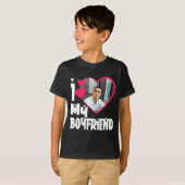 Ik hou van mijn vriend D foto T-shirt (Voorkant volledig)