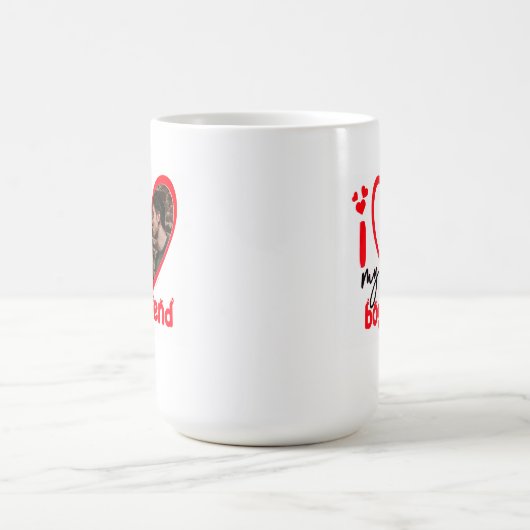 Ik hou van mijn vriend Foto Gift Coffee Mok (Midden)