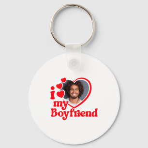 Ik hou van mijn vriend foto op maat T-shirt_1 Sleutelhanger