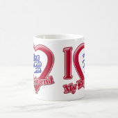 Ik hou van mijn vriend Foto Red Heart Koffiemok (Center)