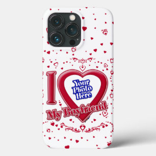Ik hou van mijn vriend Foto Red Hearts Case-Mate iPhone Case