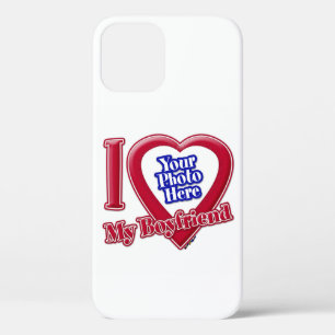 Ik hou van mijn vriend foto rode hart Case-Mate iPhone case