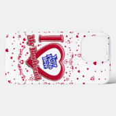 Ik hou van mijn vriend foto rode harten Case-Mate iPhone case (Achterkant (horizontaal))