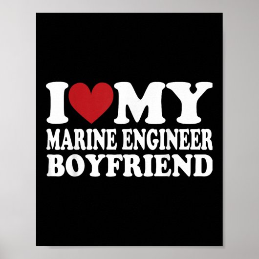 Ik hou van mijn vriend Funny Vriendin Vale Poster (Voorkant)