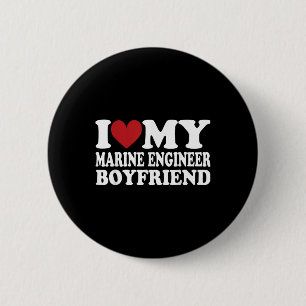 Ik hou van mijn vriend Funny Vriendin Vale Ronde Button 5,7 Cm