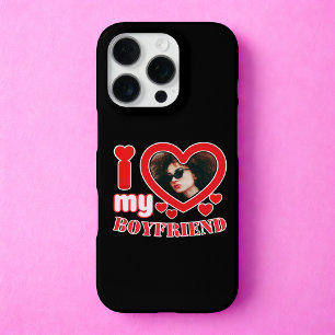 Ik hou van mijn vriend gepersonaliseerd iPhone 16 pro hoesje
