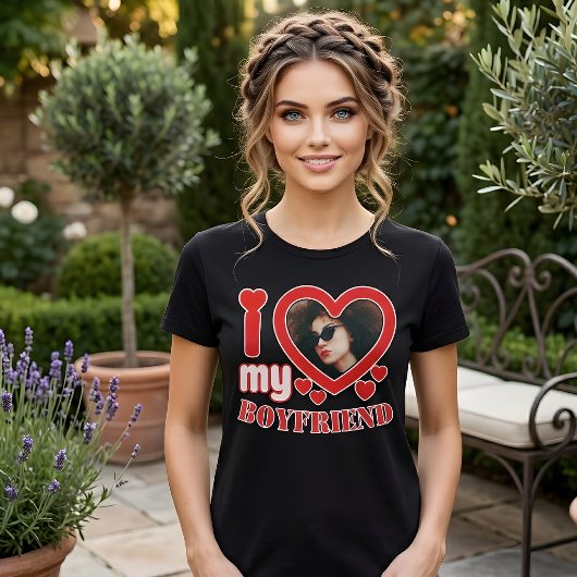 Ik hou van mijn vriend Gepersonaliseerd T-shirt