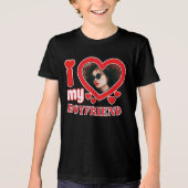 Ik hou van mijn vriend gepersonaliseerd Tri-Blend shirt (Voorkant)