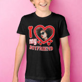 Ik hou van mijn vriend gepersonaliseerd Tri-Blend shirt