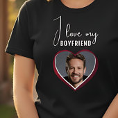 Ik hou van mijn vriend Hart Foto Vrouwen T-shirt