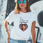Ik hou van mijn vriend Hart Foto Vrouwen T-shirt