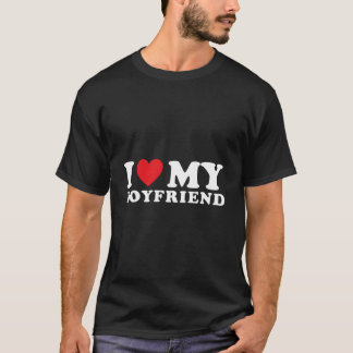 Ik hou van mijn vriend Hij is mijn vriend BF T-shirt