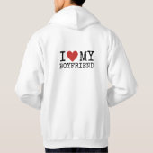 Ik hou van mijn vriend hoodie (Achterkant)