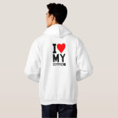 Ik hou van mijn VRIEND Hoodie (Achterkant volledig)