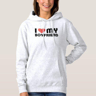 Ik hou van mijn vriend hoodie