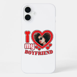 Ik hou van mijn vriend   Ik hartje mijn vriend iPhone 16 Plus Hoesje