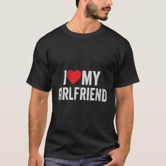 Ik hou van mijn vriend Ik lees mijn vriend GF T-shirt