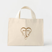Ik hou van mijn vriend ik ♥ ons mini tote bag (Voorkant)