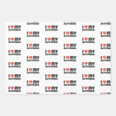 Ik hou van mijn vriend inpakpapier vel (Voorkant 2)