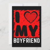 ik hou van mijn vriend kaart (Voorkant)