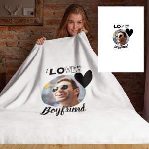 Ik hou van mijn VRIEND Man PAPA Opa Broer Fleece Deken