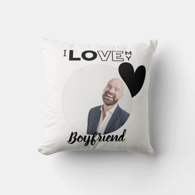 Ik hou van mijn VRIEND Man PAPA Opa Broer Kussen (Voorkant)