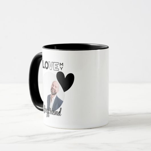 Ik hou van mijn VRIEND Man PAPA Opa Broer Mok (Voorkant links)