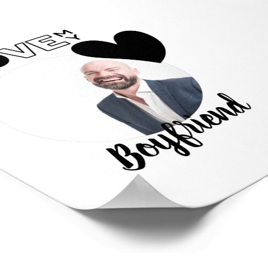 Ik hou van mijn VRIEND Man PAPA Opa Broer Poster (Hoek)