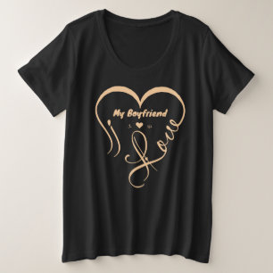 Ik hou van mijn vriend ♥ Ons Grote Maat T-shirt